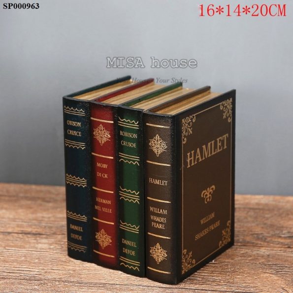 Giả sách đựng bút vintage Hamlet - đồ trang trí phong cách vintage