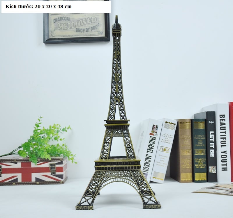 Bộ mô hình Tháp eiffel – Paris phong cách vintage trang trí