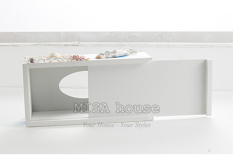 Hộp khăn giấy handmade biển chim hải âu trắng