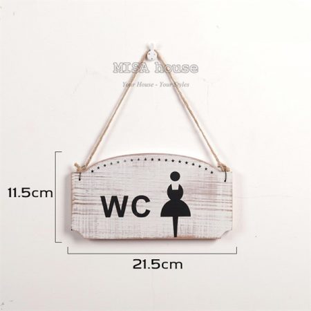 Bảng wc nữ gỗ