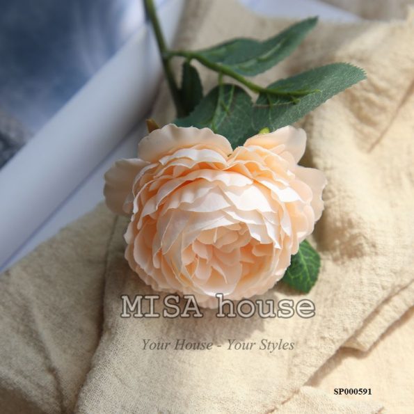 Hoa mẫu đơn màu cam đẹp – hoa giả đẹp cao cấp decor