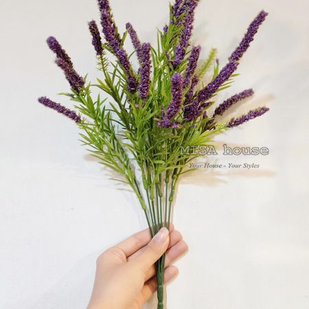 Hoa lavender xốp - hoa oải hương tím hoa giả đẹp trang trí