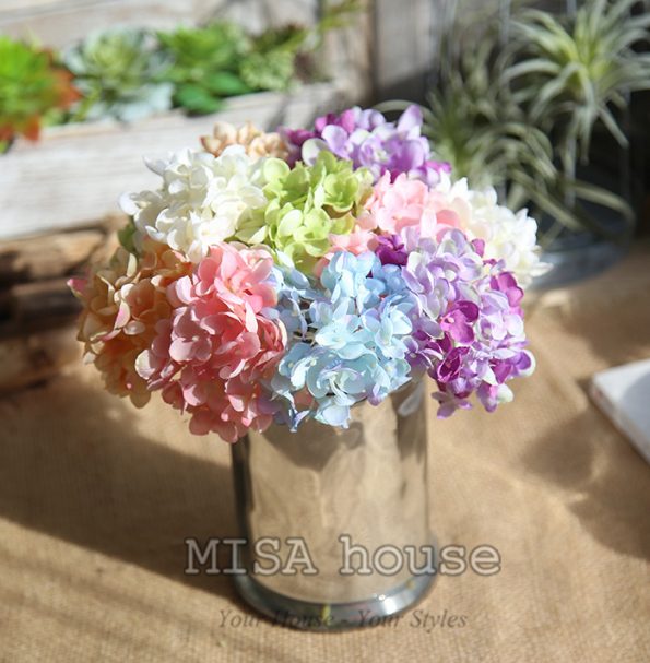 Bình hoa cẩm tú cầu siêu xinh đẹp giả hoa vải cao cấp siêu xinh đẹp decor trang trí phòng nhiều màu