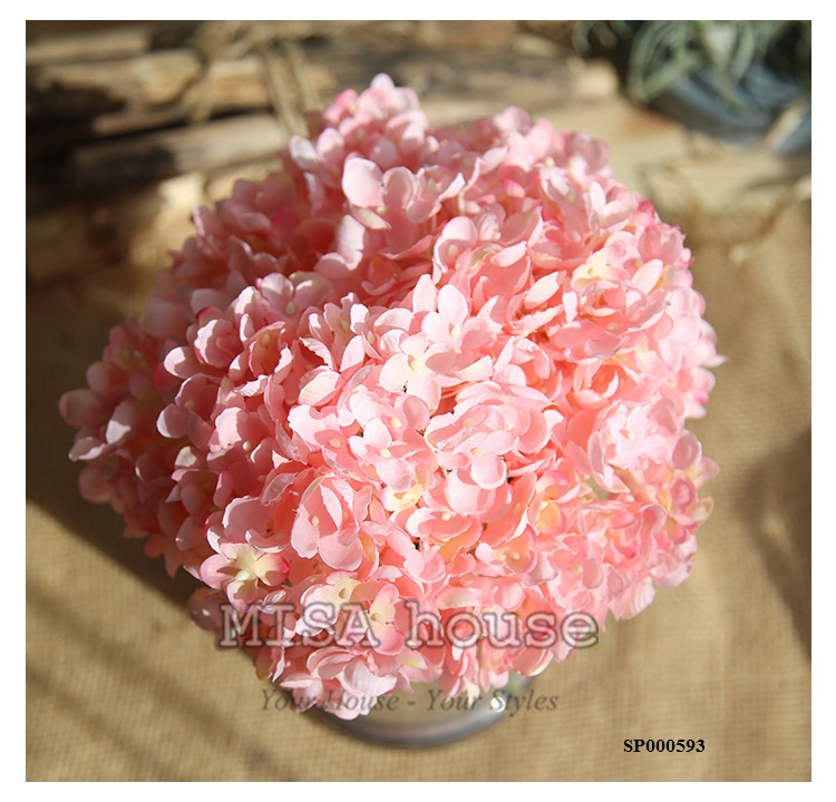 Hoa cẩm tú cầu giả siêu đẹp màu hồng pastel nhẹ nhàng dễ thương trang trí decor phòng đẹp - đạo cụ chụp ảnh