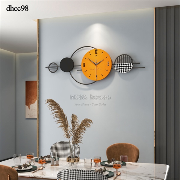 Đồng hồ treo tường trang trí kim trôi tối giản decor kiểu hàn quốc nhật bản quà tặng tân gia