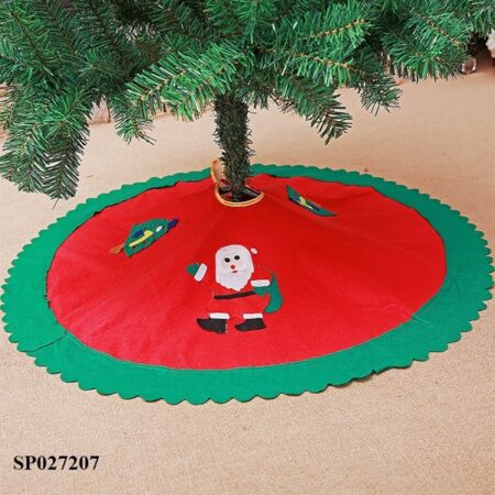 Vòng che gốc cây thông trang trí giáng sinh hình ông già noel 90cm