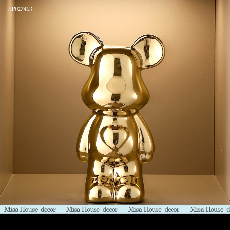 tuong gau bearbrick decor trang tri tu ke gia re
