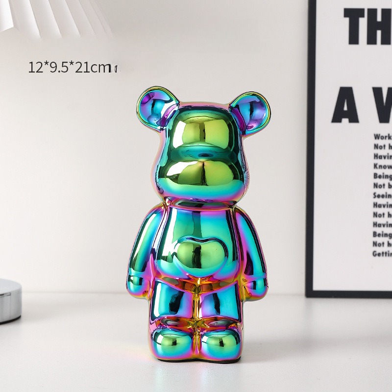 tuong gau bearbrick decor trang tri tu ke gia re