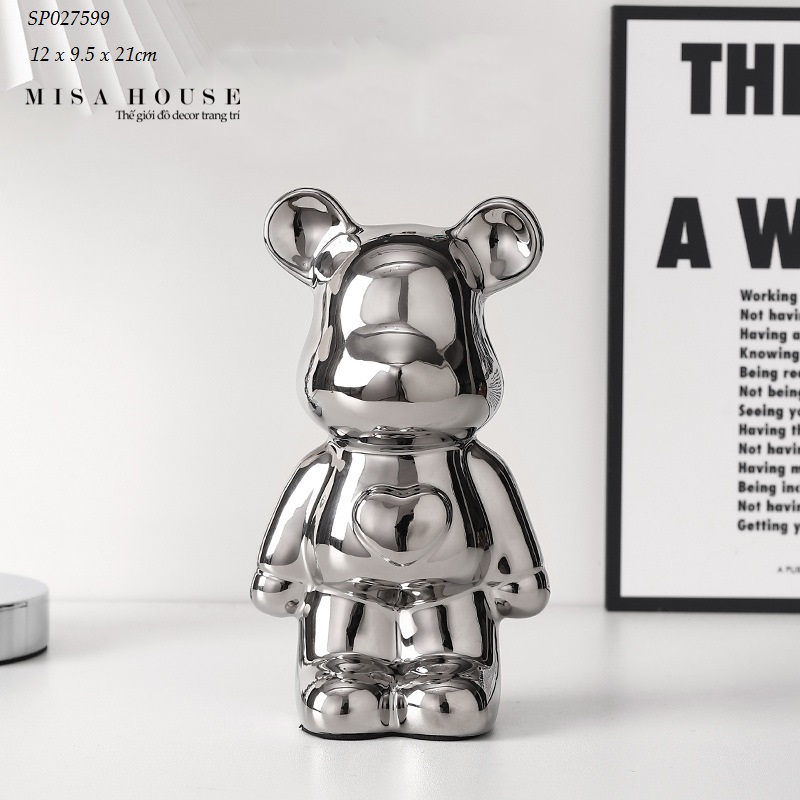 tuong gau bearbrick decor trang tri tu ke gia re